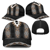 Brown Taniko Aotearoa Mesh Trucker Cap Niho Taniwha Mix Poutama LT14 - Polynesian Pride