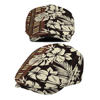 Bula Fiji Masi Jeff Hat Tapa Tropical Hibiscus Half Stylized - Polynesian Pride