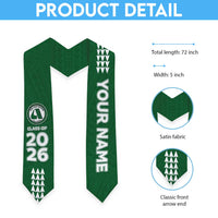 Custom Hawaii Aiea High School Graduation Stole Kakau Pattern