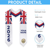 Custom Hawaii Graduation Stole Aloha Flag And Seal