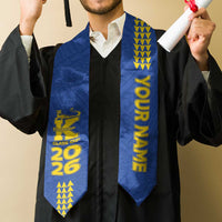 Custom Hawaii Kaiser High School Graduation Stole Kakau Pattern