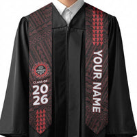 Custom Hawaii Lahainaluna High School Graduation Stole Kakau Pattern LT05 - Polynesian Pride