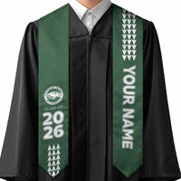 Custom Hawaii Olomana High & Intermediate School Graduation Stole Kakau Pattern