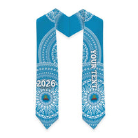 Custom Lavengamalie Tonga College Graduation Stole Class Of Year Tongan Ngatu Pattern LT14 - Polynesian Pride