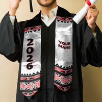Custom New Zealand Aotearoa Graduation Stole Maori Kowhaiwhai Pattern