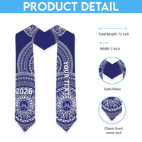 Custom Queen Salote College Tonga Graduation Stole Class Of Year Tongan Ngatu Pattern LT14 - Polynesian Pride