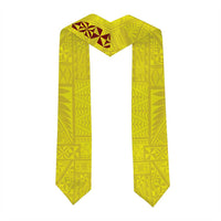 Custom Tonga High School Graduation Stole Tongan Ngatu Pattern