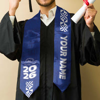 Custom Tupou College Graduation Stole Tongan Ngatu Pattern