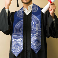 Custom Tupou Tonga College Graduation Stole Class Of Year Tongan Ngatu Pattern
