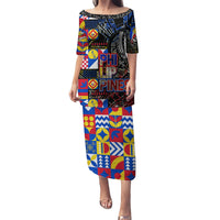 Pinoy Philippines Puletasi Filipino Tattoo Art Style DT02 Long Dress Art - Polynesian Pride