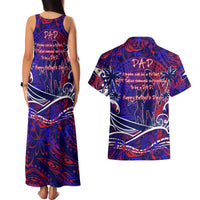 Father's Day American Samoa Couples Matching Tank Maxi Dress and Hawaiian Shirt Special Dad Polynesia Paradise DT02 - Polynesian Pride
