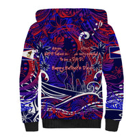 Father's Day American Samoa Sherpa Hoodie Special Dad Polynesia Paradise