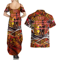 Father's Day Tonga Couples Matching Summer Maxi Dress and Hawaiian Shirt Special Dad Polynesia Paradise DT02 - Polynesian Pride