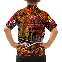 Father's Day Tonga Family Matching Tank Maxi Dress and Hawaiian Shirt Special Dad Polynesia Paradise