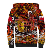 Father's Day Tonga Sherpa Hoodie Special Dad Polynesia Paradise