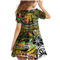 Father's Day Vanuatu Family Matching Mermaid Dress and Hawaiian Shirt Special Dad Polynesia Paradise