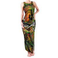 Father's Day Vanuatu Family Matching Tank Maxi Dress and Hawaiian Shirt Special Dad Polynesia Paradise