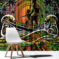 Father's Day Vanuatu Window Curtain Special Dad Polynesia Paradise