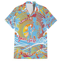 Father's Day Fiji Family Matching Summer Maxi Dress and Hawaiian Shirt Special Dad Polynesia Paradise
