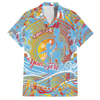 Father's Day Fiji Family Matching Tank Maxi Dress and Hawaiian Shirt Special Dad Polynesia Paradise