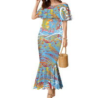 Father's Day Fiji Mermaid Dress Special Dad Polynesia Paradise DT02 Women Red - Polynesian Pride