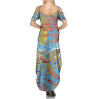 Father's Day Fiji Summer Maxi Dress Special Dad Polynesia Paradise DT02 - Polynesian Pride