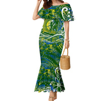 Father's Day Solomon Islands Mermaid Dress Special Dad Polynesia Paradise DT02 Women Green - Polynesian Pride