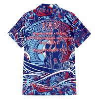 Father's Day Guam Family Matching Short Sleeve Bodycon Dress and Hawaiian Shirt Special Dad Polynesia Paradise