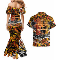 Father's Day Marquesas Islands Couples Matching Mermaid Dress and Hawaiian Shirt Special Dad Polynesia Paradise DT02 - Polynesian Pride