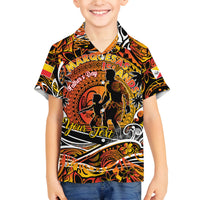 Father's Day Marquesas Islands Family Matching Off The Shoulder Long Sleeve Dress and Hawaiian Shirt Special Dad Polynesia Paradise