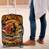 Father's Day Marquesas Islands Luggage Cover Special Dad Polynesia Paradise DT02 Orange - Polynesian Pride