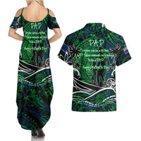 Father's Day New Zealand Couples Matching Summer Maxi Dress and Hawaiian Shirt Special Dad Polynesia Paradise DT02 - Polynesian Pride