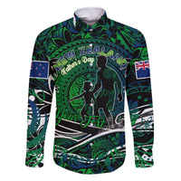 Father's Day New Zealand Family Matching Off Shoulder Short Dress and Hawaiian Shirt Special Dad Polynesia Paradise