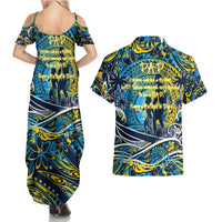 Father's Day Tokelau Couples Matching Summer Maxi Dress and Hawaiian Shirt Special Dad Polynesia Paradise DT02 - Polynesian Pride