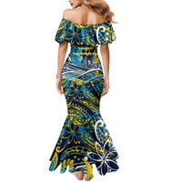 Father's Day Tokelau Family Matching Mermaid Dress and Hawaiian Shirt Special Dad Polynesia Paradise