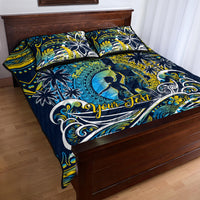 Father's Day Tokelau Quilt Bed Set Special Dad Polynesia Paradise