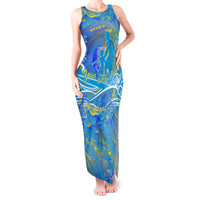 Father's Day Tuvalu Tank Maxi Dress Special Dad Polynesia Paradise