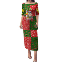 Hawaii Christmas Family Matching Puletasi Dress and Hawaiian Shirt Mele Kalikimaka Kanaka Maoli DT02 Mom's Dress Art - Polynesian Pride