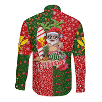 Hawaii Christmas Long Sleeve Button Shirt Mele Kalikimaka Kanaka Maoli DT02 - Polynesian Pride