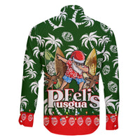 Guam Christmas Family Matching Long Sleeve Bodycon Dress and Hawaiian Shirt Felis Pusgua Tropical Xmas Patterns DT02 - Polynesian Pride