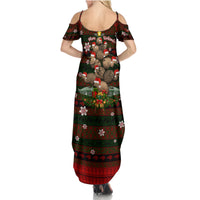 Meri Kirihimete New Zealand Summer Maxi Dress Christmas Kiwi Maori DT02 - Polynesian Pride