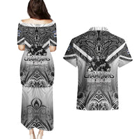 New Zealand Couples Matching Puletasi Dress and Hawaiian Shirt Rugby Aotearoa Champions DT02 - Polynesian Pride