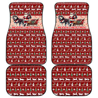 Dog Sled Christmas Car Mats Husky Sleigh Ride Design - Polynesian Pride