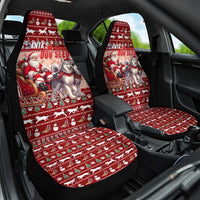 Dog Sled Christmas Car Seat Cover Husky Sleigh Ride Design - Polynesian Pride