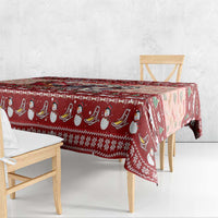 Dog Sled Christmas Tablecloth Husky Sleigh Ride Design - Polynesian Pride