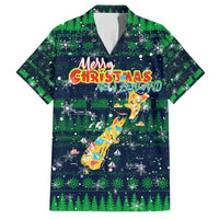Merry Christmas New Zealand Family Matching Off Shoulder Short Dress and Hawaiian Shirt Xmas Travel Map - Polynesian Pride