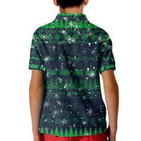 Merry Christmas New Zealand Kid Polo Shirt Xmas Travel Map - Polynesian Pride