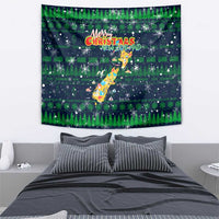 Merry Christmas New Zealand Tapestry Xmas Travel Map - Polynesian Pride