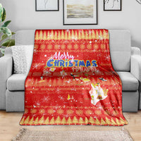 Merry Christmas Hawaii Blanket Xmas Travel Map - Polynesian Pride