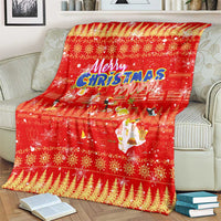Merry Christmas Hawaii Blanket Xmas Travel Map - Polynesian Pride